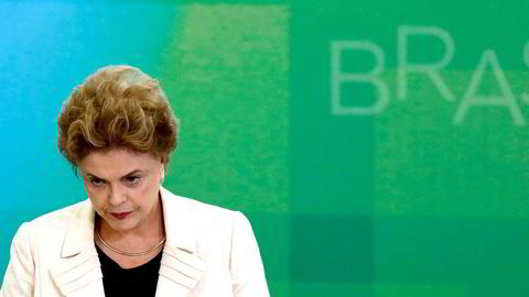 Brasils president Dilma Rousseff. (Photo by Igo Estrela/Getty Images)