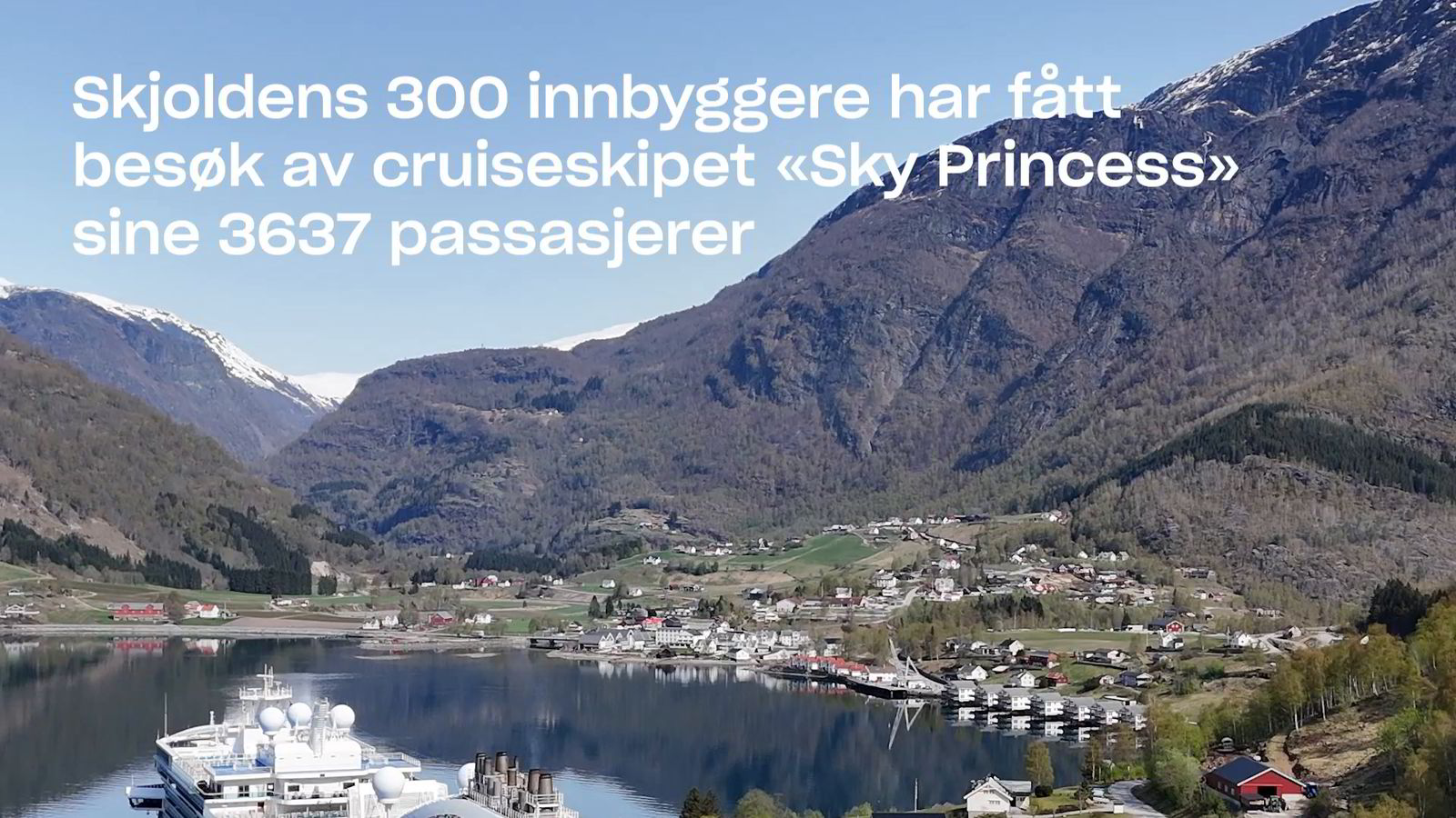 Tidobler innbyggertallet når cruiseskipet legger til kai: – Vi har kjøpt troll før