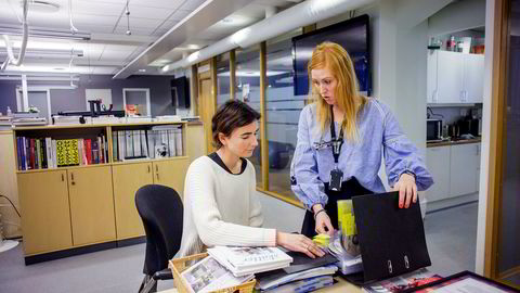 Leder Bodil Gilje (til høyre) i Bonnier Medias redaksjonsklubb har ledet forhandlingene om sluttvilkår på vegne av journalistene, sammen med styremedlem Julie Liljeroth i redaksjonsklubben.