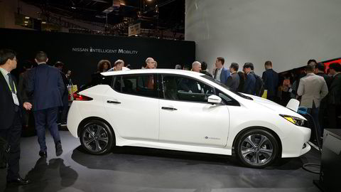 Nissan Leaf 3 Zero e+ ble nylig lansert i Las Vegas. Rekkevidden skal bli på 385 kilometer.