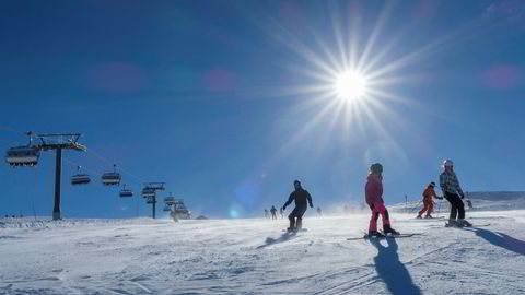 Knallvær i Sør-Norge har ført til besøksrekord ved en rekke skianlegg denne påsken. Her fra Trysil.