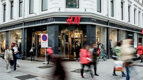 Hennes og Mauritz i Karl Johans Gate i Oslo.