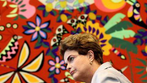 President Dilma Rousseff er suspendert etter anklager om budsjettjuks. Det er opp til senatet om hun stilles for riksrett. Foto: Ueslei Marcelino/Reuters/NTB Scanpix