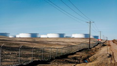 Oljeknutepunktet Cushing i Oklahoma, USA. Foto: Johannes Worsøe Berg