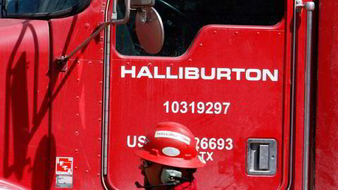 Oljeserviceselskapet Halliburton rapporterer om utfordrende markeder. Foto: AP Photo/David Zalubowski