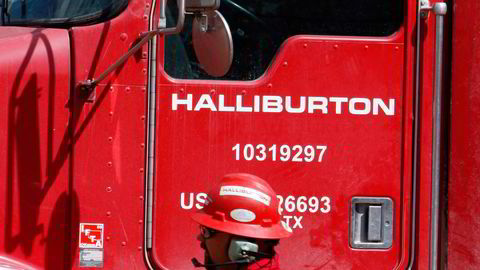 Oljeserviceselskapet Halliburton rapporterer om utfordrende markeder. Foto: AP Photo/David Zalubowski