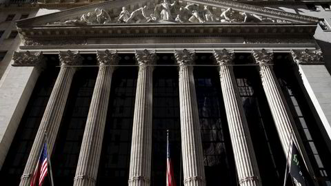 New York Stock Exchange-bygningen i Wall Street.  Foto: REUTERS/Mike Segar