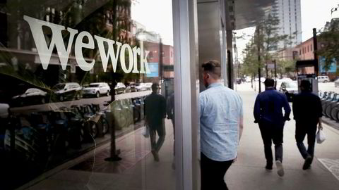 WeWork leier ut kontorer over hele verden. Her fra Chicago.