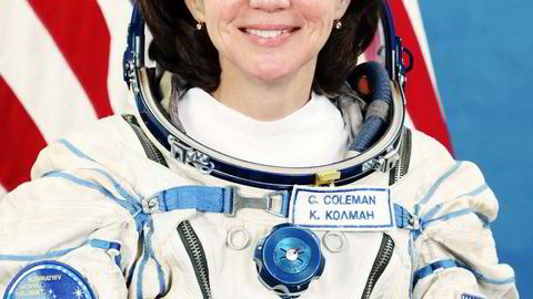 Romkvinne. Cady Coleman har vært Nasa-astronaut siden 1992 og har vært med på flere ekspedisjoner. Nå er hun Nasas representant i samarbeidsprosjektet Launch.org, som jobber med å få på plass bærekraftige løsninger. Foto: Nasa