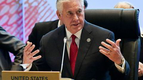 USAs utenriksminister Rex Tillerson deltok på ASEA-møtet i Filippinenes hovedstad  Manila søndag.