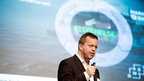 Marine Harvest-konsernsjef Alf-Helge Aarskog mener det er fordelaktig å samarbeide med et annet selskap der John Fredriksen er største eier. Foto: Per Ståle Bugjerde