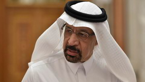 – Hele tiden har vi sagt at markedsoverreaksjonen på kunngjøringen av sanksjonene var drevet av frykt heller enn reelt underskudd, sier Saudi-Arabias energiminister Khalid al-Falih.