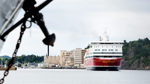 «Oslofjord» betjener ruten mellom Vestfold og Bohuslän, der Fjord Line kjemper om passasjerene med Color Line. Foto: Fartein Rudjord