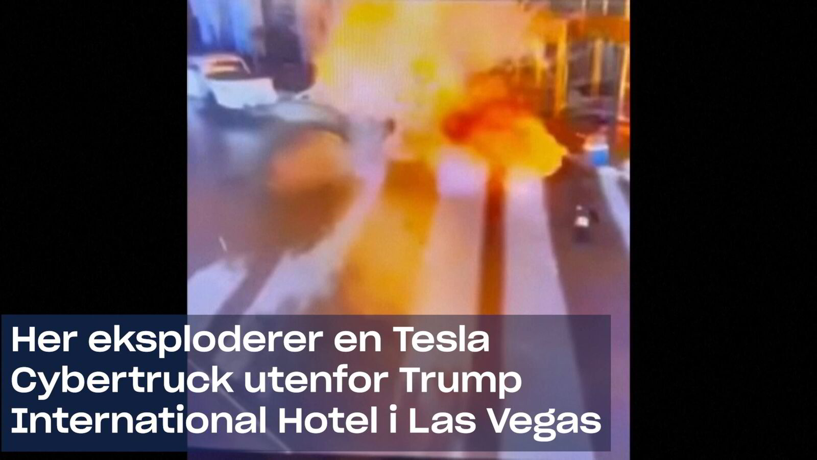 Her eksploderer Teslas Cybertruck utenfor Trumps Las Vegas-hotell