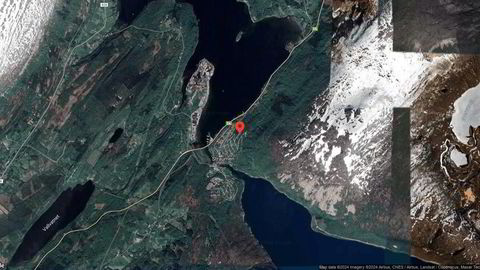 Området rundt Rønnliveien 11, Sørfold, Nordland