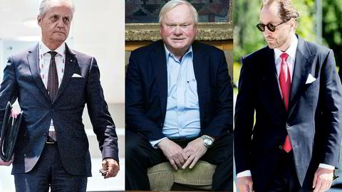 Fra venstre Kristian Siem, John Fredriksen og Kjell Inge Røkke.