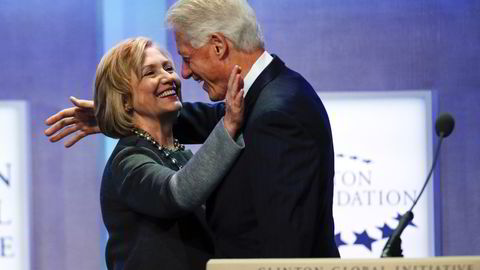 USAs tidligere president Bill Clinton og Hillary Clinton under åpningen av Clinton Global Initiative ifjor. Foto: Shannon Stapleton, Reuters/NTB Scanpix