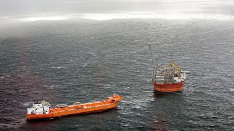 Oljeproduksjonen på «Goliat» i Barentshavet ble nær halvert i fjor på grunn av reparasjoner og stoppordre fra myndighetene. Nylig leverte oljeplattformen oljelast nummer 50 til en oljetanker.