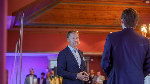 Daglig leder Lars Peder Solstad i Solstad under paretokonferansen 2018.