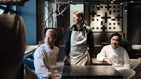 Oslo, Norge, 06.10.2014: F.v Jo Bøe Klakegg, Anne Heggberget og Bjørn Svensson. Restaurang Fauna på Solli plass i Oslo er involvert i en kamp for å beholde navnet sitt.
                  Foto:Hampus Lundgren