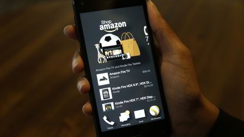 FALL: Den nettbaserte bokhandelen Amazon svekkes kraftig på børsen. Foto: