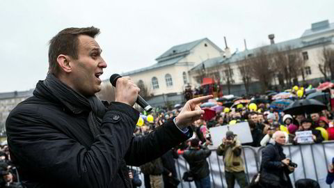 Opposisjonslederen Aleksej Navalnij er sentral i demonstrasjonene som er varslet over hele Russland lørdag. Her fra byen Tsjeljabinsk i Ural tidligere denne måneden.