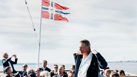 Ferd-eier Johan H. Andresen fikk avgjort sin skatteklage på rekordtid, to dager før han ble nominert til Etikkrådet for Oljefondet. Her er han utenfor Stord ifjor i forbindelse med sammenstillingen av Johan Sverdrups boreplattform.