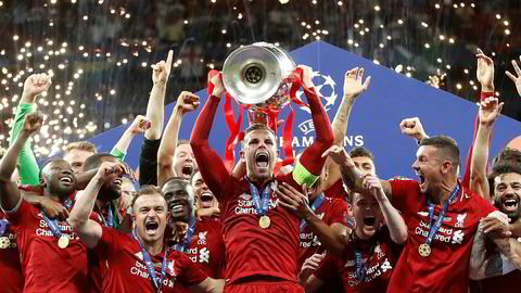 Etter en tidlig straffescoring og et mål i sluttminuttene mot Tottenham, kunne Liverpool løfte trofeet på Wanda Metropolitano i Madrid.