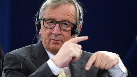Lederen i Europakommisjonen, Jean-Claude Juncker, her avbildet under fellesmøtet om Hellas i EU-parlamentet 7. juli. Foto: Patrick Hertzog/AFP/NTB Scanpix