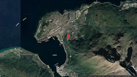 Området rundt Marihandstien 18A, Narvik, Nordland