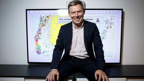 Oljeveteranen Roar Tessem jakter nå 80–100 millioner dollar i ny finansiering for å drive oljeleting på norsk sokkel. Her fra midlertidige lokaler like ved rådhuset i Oslo.
