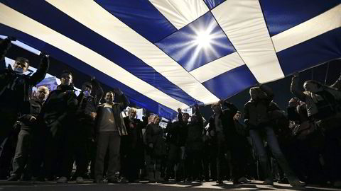PENGENØD: Store lånefradrag forfaller til betaling for Hellas i vår og sommer. FOTO: