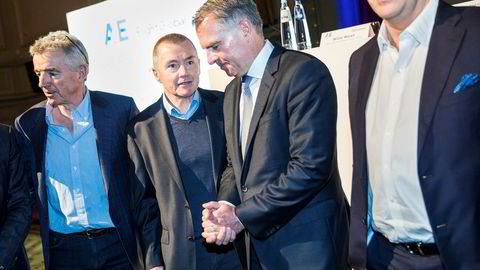 IAGS toppsjef Willie Walsh (nummer to fra venstre) sier uroen rundt brexit ikke påvirket beslutningen om å gi opp kjøpet av Norwegian. Onsdag var han i Brussel med blant annet Ryanair-sjef Michael O'Leary (fra venstre), Lufthansa-sjef Carsten Spohr og Easyjet-sjef Johan Lundgren.