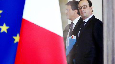 President François Hollande og landets regjering må håndtere svak vekst, lave investeringer og underskudd i offentlige budsjetter og i utenriksøkonomien. Foto: Patrick Kovarik