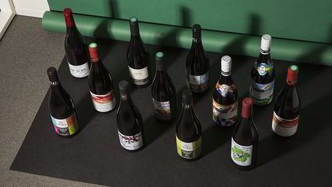 Årets beaujolais nouveau er en fargerik gjeng med flasker. Foto: Sigurd Fandango