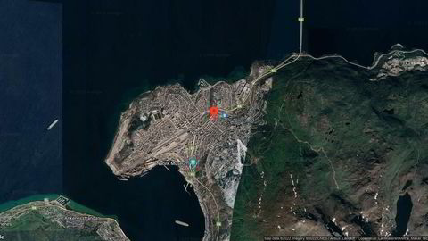 Området rundt Dronningens gate 80, Narvik, Nordland