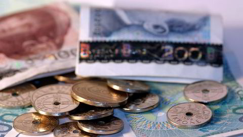 Norske kroner -  Norske mynter -  penger - pengesedler - sedler - illustrasjon . Foto: Istock