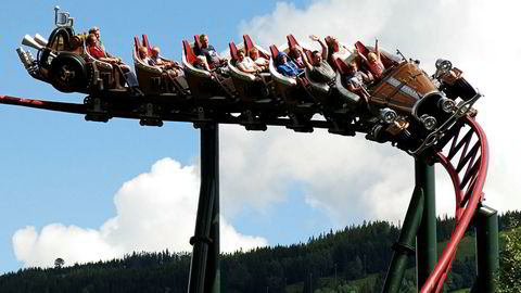 Berg-og-dal-banen Il Tempo Extra Gigante. Nå har Hunderfossen vunnet over Caprino.
