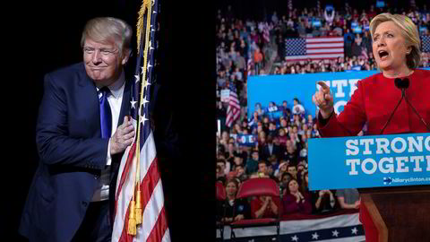 Presidentkandidatene Donald Trump og Hillary Clinton. Foto: Brian Snyde/Reuters/NTB Scanpix og Brendan Smialowski/Afp/NTB Scanpix