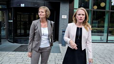 – Vi har brukt uvanlige virkemidler mot Goliat og Eni, sier direktør i Petroleumstilsynet, Anne Myhrvold (til venstre). Her med arbeids- og sosialminister Anniken Hauglie.