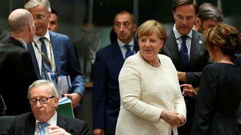 Presidenten i Europakommisjonen, Jean-Claude Juncker, og Angela Merkel var blant lederne som deltok på EU-toppmøtet i Brussel torsdag – og som ikke fikk enighet om klimanøytralitet innen 2050.