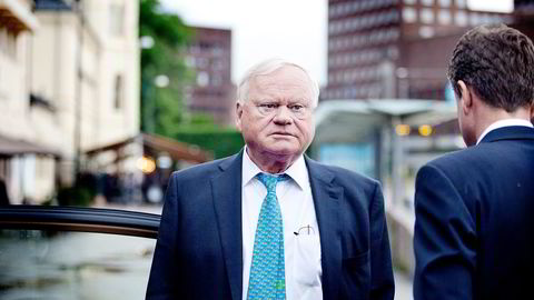 John Fredriksen er styreleder i Seadrill. Aksjen var ned under en prosent tidligere på dagen, men etter meldingen om Tor Olav Trøims avgang akselererte kursfallet. Foto: Ida von Hanno Bast