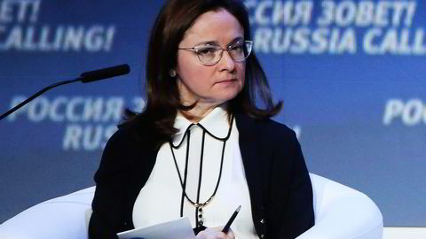 Russlands sentralbanksjef Elvira Nabiullina. Foto: Andrey Rudakov,