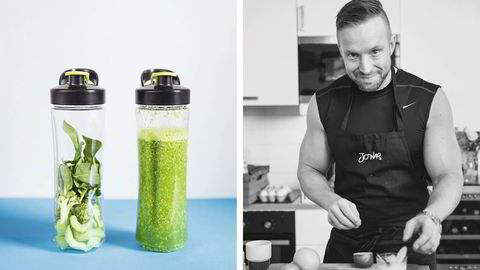 Grønne vitaminbomber. Jonas Lundgren sverger til grønne drikker fullpakket 
                  med fiber, mineraler og vitaminer. – Man blir piggere og mer på alerten, sier han