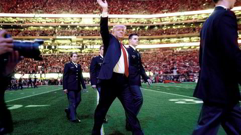 Mandag var president Donald Trump på et sportsarrangement i Atlanta. Onsdag tar han i mot Erna Solberg hjemme i Det hvite hus i Washington.