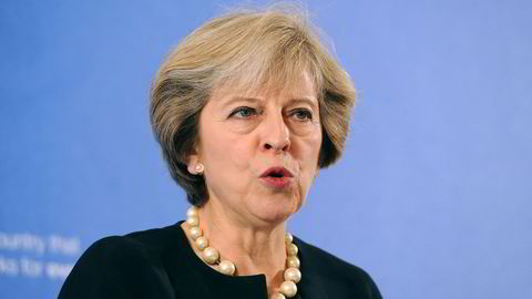 Storbritannias statsminister Theresa May. Foto: AFP PHOTO / POOL / Nick Ansell