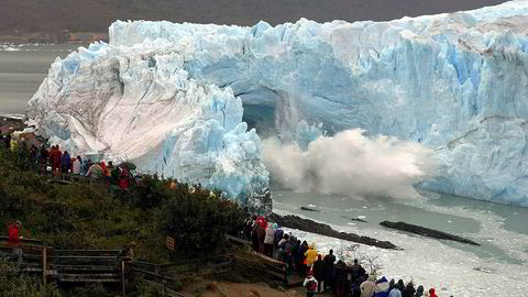 Vi må verne mer av naturen, sier filantropen Hansjörg Wyss. Bildet viser Perito Moreno-isbreen ved byen El Calafate i Patagonia-provinsen i sørlige Argentina.
