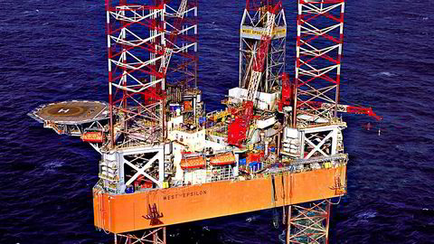Den oppjekkbare riggen "West Epsilon", tilhørende Seadrill-selskapet North Atlantic Drilling. Foto: Seadrill.