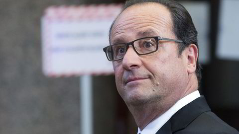 Frankrike, her ved president François Hollande, har for første gang deltatt i luftoffensiver mot Den islamske stat i Syria, ifølge presidentens kontor. Foto: