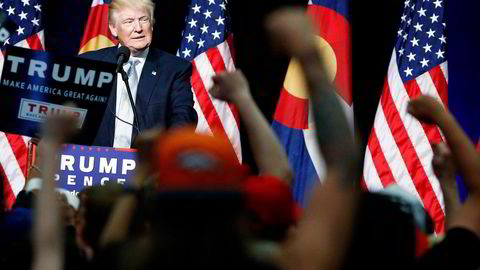 Republikanernes presidentkandidat Donald Trump (70) sliter på meningsmålingene etter å ha lagt bak seg en uke med skandaler utover det vanlige. Foto: Evan Vucci/AP/NTB Scanpix